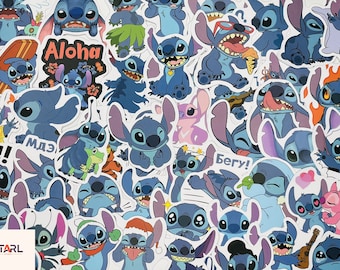 Stitch Stickers, Vinyl Stickers, 10-50 Pcs Random pack, FREE Shipping laptop stickers, Anime Sticker, waterproof, Hydro flask