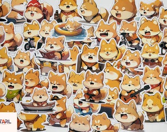 Shiba Inu Stickers, Vinyl Stickers, 10-50 Pcs Random pack, FREE Shipping laptop stickers, Anime Sticker, waterproof, Dog Stickers