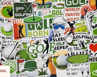 Funny Golf Stickers: Waterproof Decals for Laptops, Water Bottles