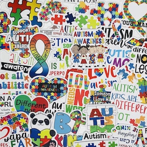 Autism Awareness Stickers, Vinyl Stickers, 10-50 Pcs Random pack, FREE Shipping laptop stickers, Anime Sticker, waterproof