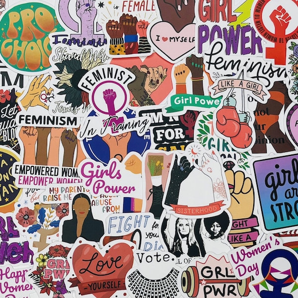 Feminist Stickers, Vinyl Stickers, 10-50 Pcs Random pack, FREE Shipping laptop stickers, Anime Sticker, waterproof, Hydro flask