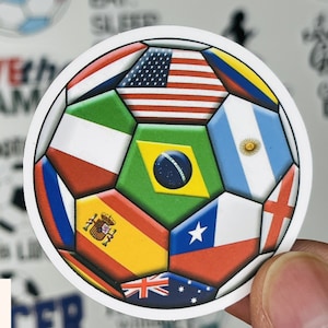 Soccer Stickers, Vinyl Stickers, 10-50 Pcs Random Pack, FREE Shipping ...