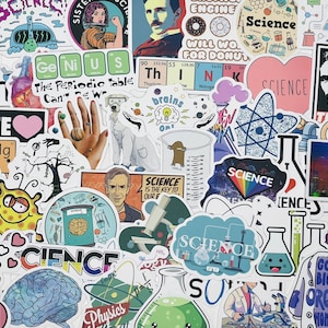 Science, Chemistry Stickers, Vinyl Stickers, 10-50 Pcs Random pack, FREE Shipping laptop stickers, Anime Sticker, waterproof, Hydro flask