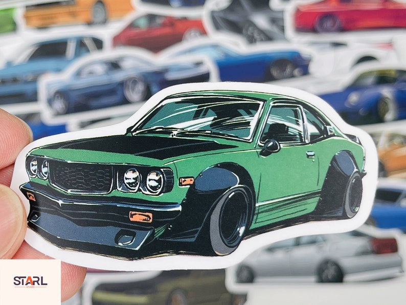 Pack de pegatinas para coches, coches deportivos japoneses y leyendas del drift, vinilos impermeables para portátil, botella de agua, caja de herramientas, regalo para amantes de los coches imagen 10