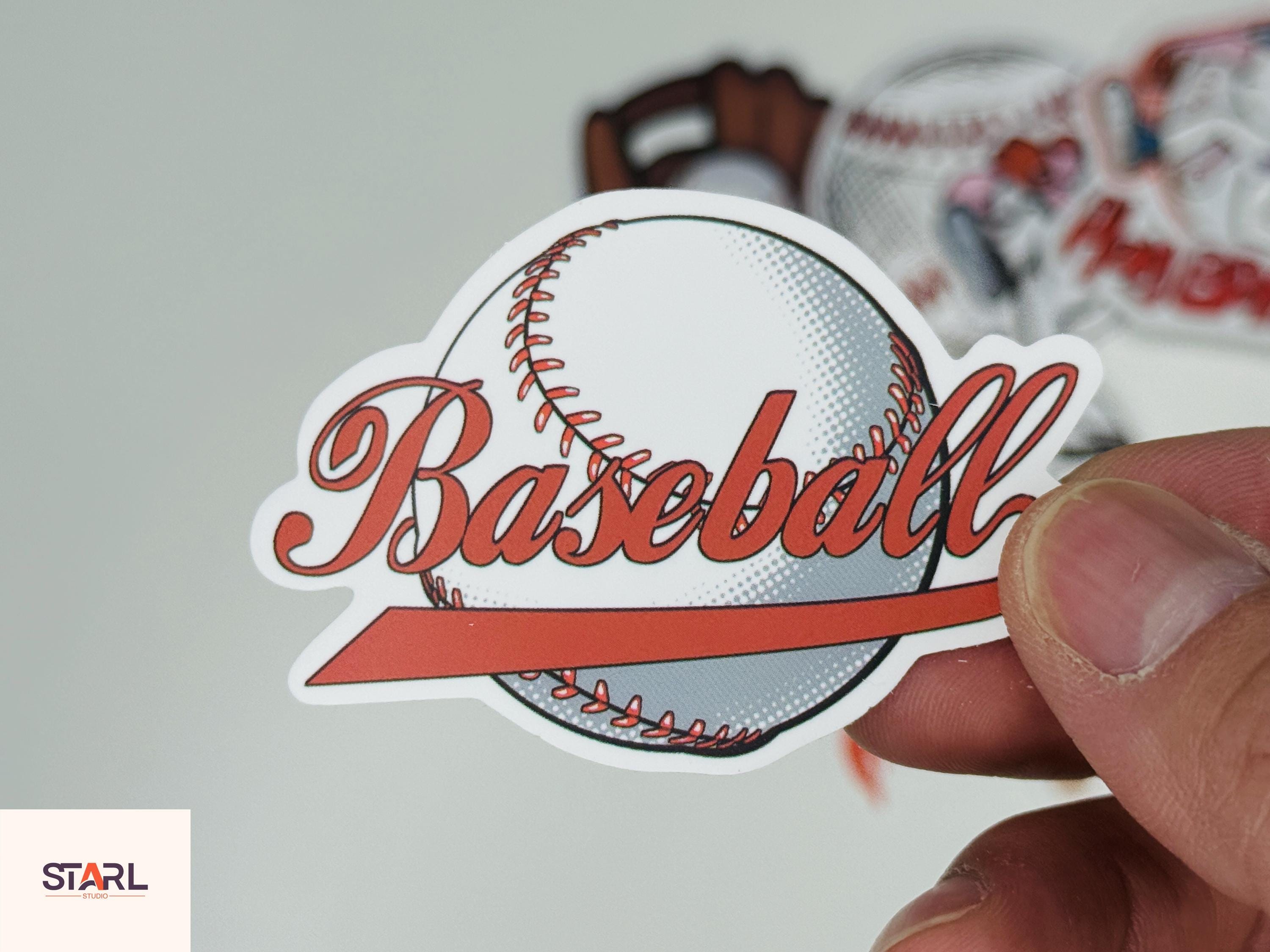 Baseball Stickers Pack, Sports Team Vinyl Decals for Players & Fans ...