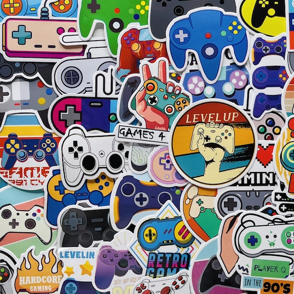 Video Gaming, Games, Controller Stickers, Vinyl Stickers, 10-50 Pcs Random pack, FREE Shipping laptop stickers, Anime Sticker, waterproof,