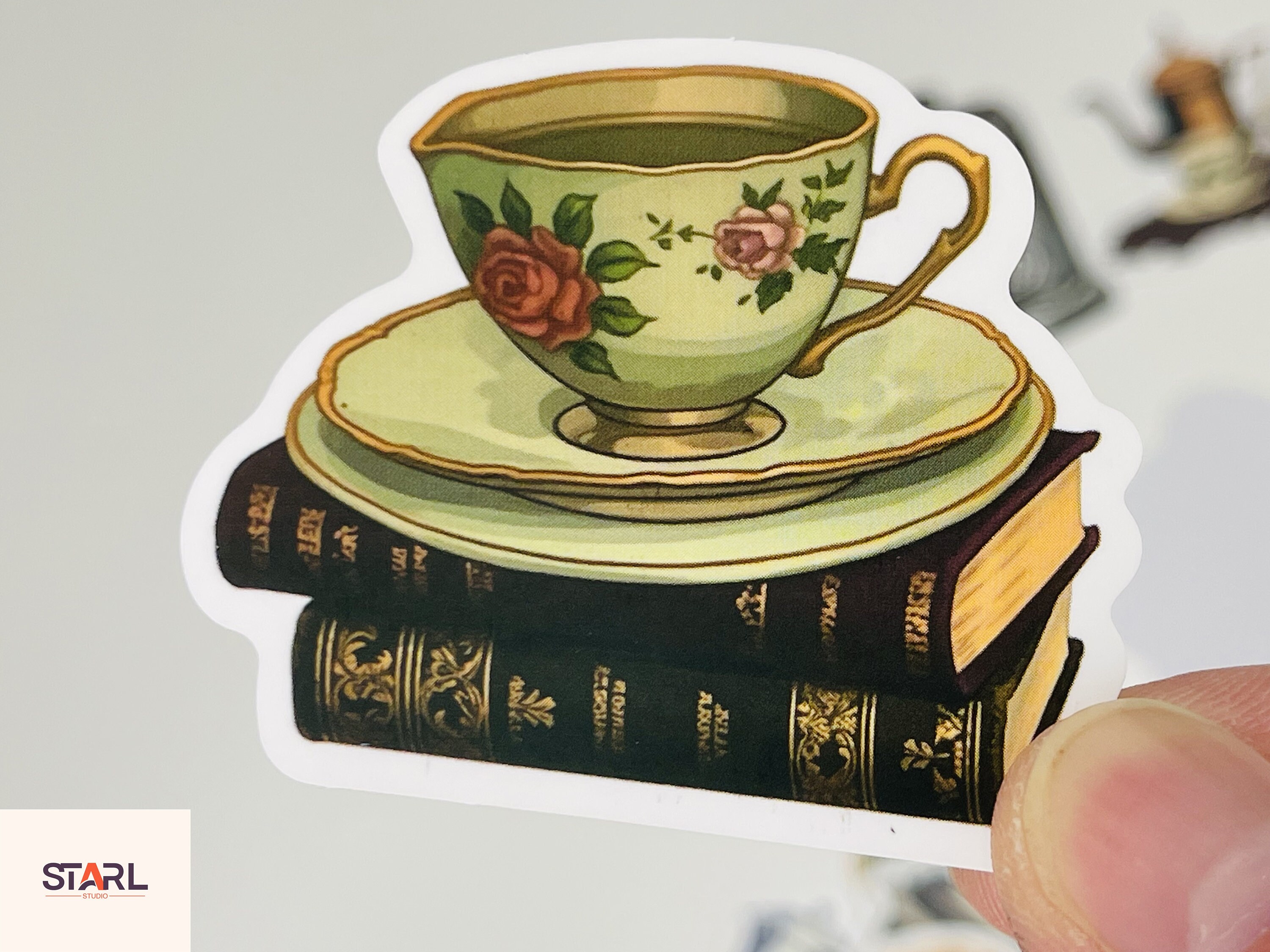 Vintage Coffee Stickers Pack, Retro Espresso & Coffee Bean Art ...