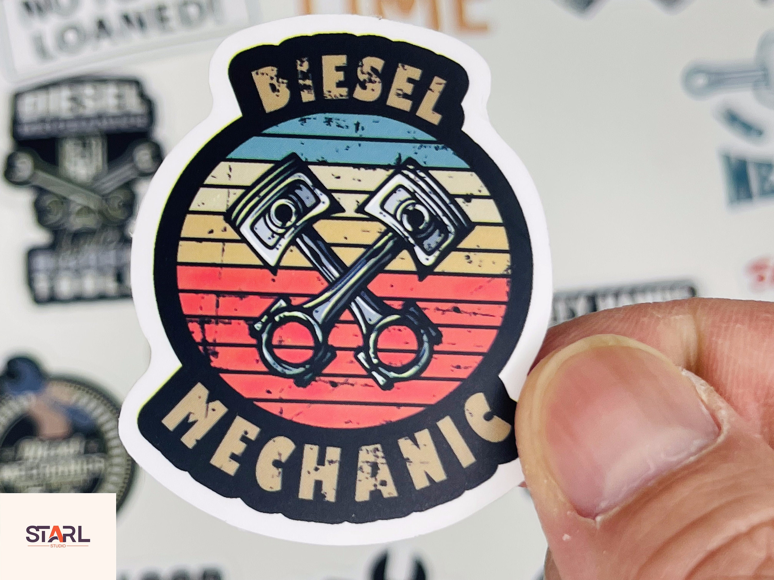 Diesel Mechanic Stickers, Vinyl Stickers, 10-50 Pcs Random Pack, FREE ...