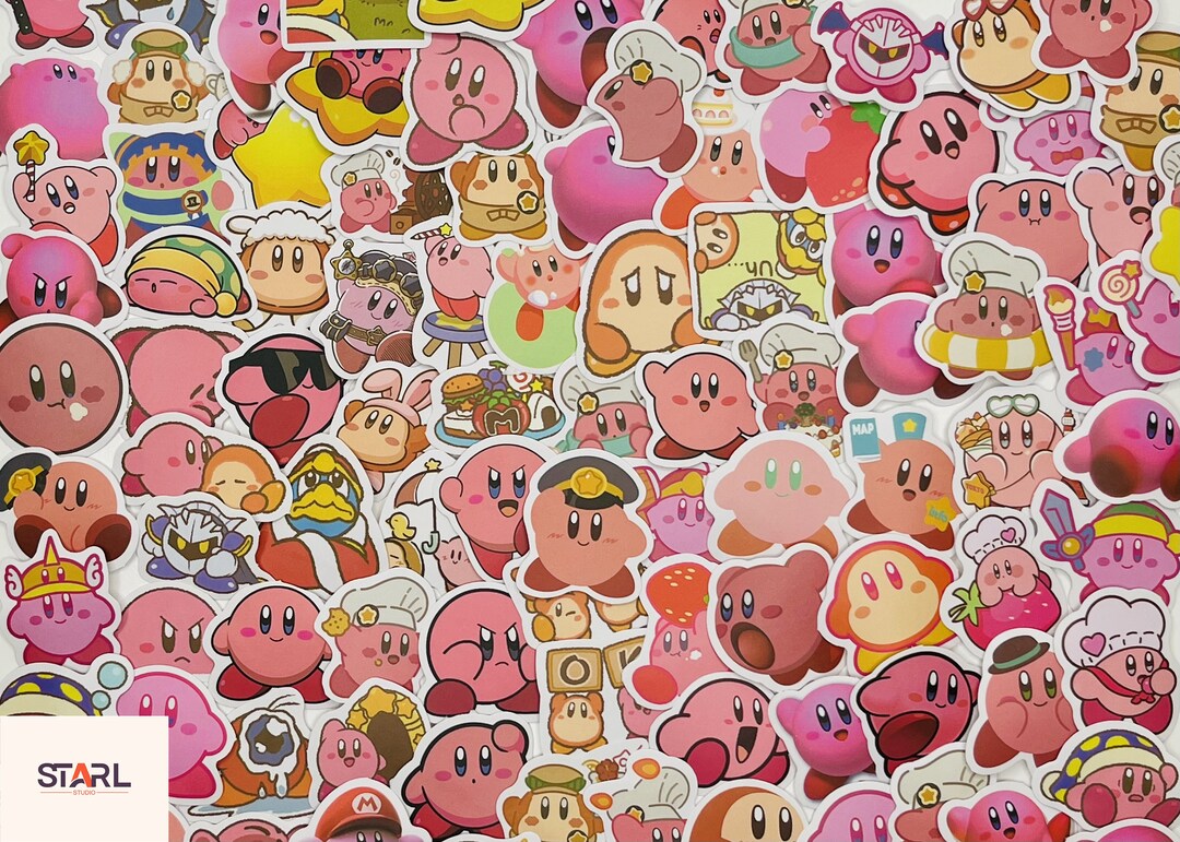 3099 Pcs Kirby Stickers, Gamer Kawaii Sticker, Laptop Stickers, Kids