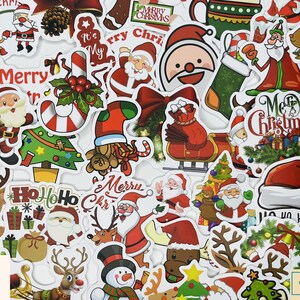 Christmas/Santa Sticker, Vinyl Stickers, 10-50 Pcs Random pack, FREE Shipping laptop stickers, Anime Sticker, waterproof, Party favor
