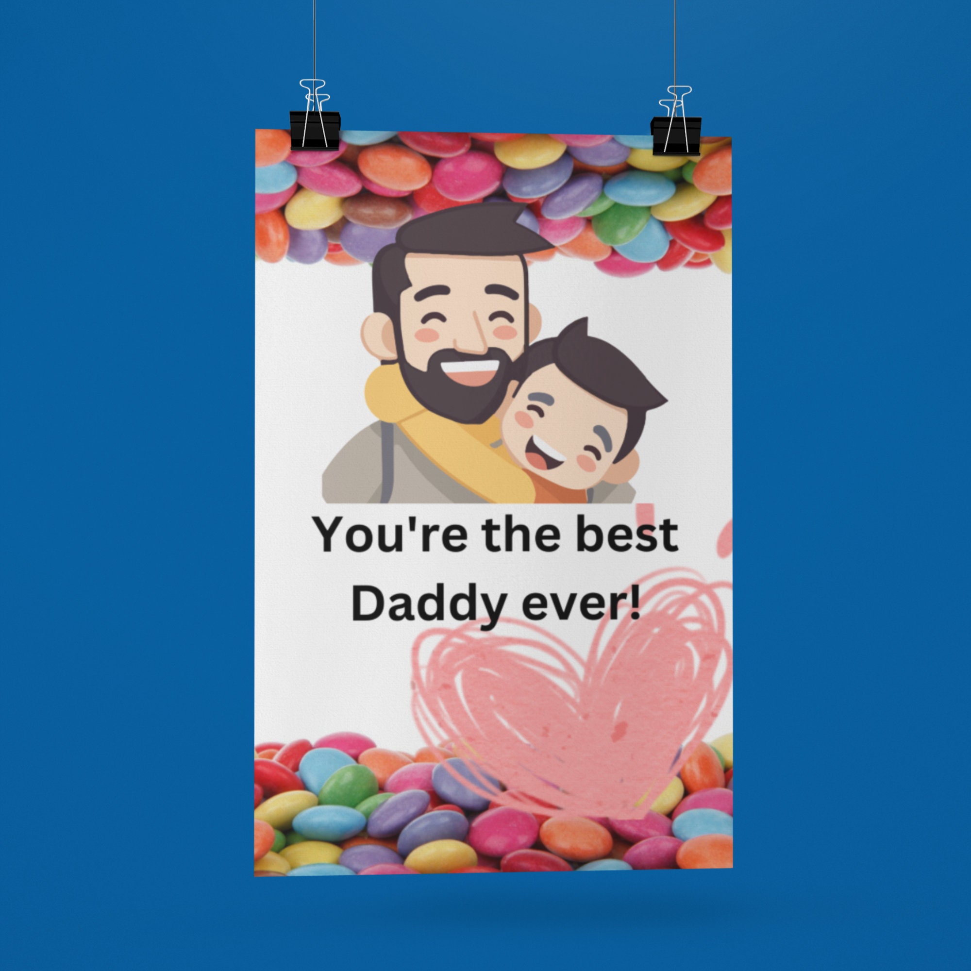 You're the Best Dad Ever . Poster With Father Holding His Etsy