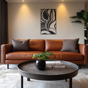 Abstract Large Metal Wall Decor – Modern Mid Century Design, Luxury Wall Sculpture, Unique Creative Art for Home, Office and Entryway