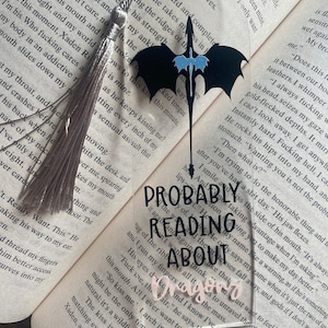 fourth wing acrylic bookmark