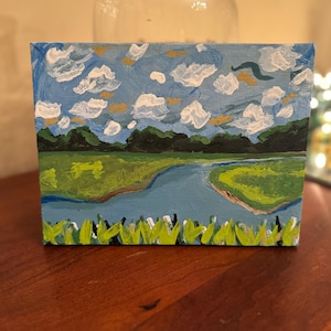 Lowcountry GLOW, handmade painting