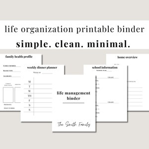life organization binder, life binder, budgeting binder, adhd life planner, home management, ultimate life binder, organized person