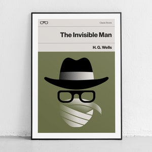 Unseen Presence, Ein minimalistisches Poster inspiriert vom Unsichtbaren Mann