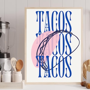 Mexican Kitchen Art Mexican Kitchen Decor Food Wall Arte Kitchen Mexico Art Prints Kitchen Arte Poster Taco Food Kitchen Art Mexico Print
