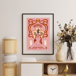 Vintage Werbeplakat Witchy Poster Brujita Werbeplakat Witchy Vibes Lateinische Wandkunst Kunst Digital