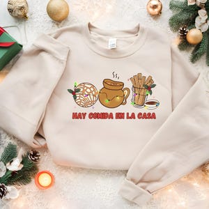 Mexican Christmas Shirt Pan Dulce Sweatshirt Mexican Family Spanish Christmas Feliz Navidad Latina Sweatshirt Fun Christmas Sweatshirt Fun
