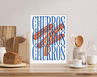 Decoración de cocina mexicana Póster de arte mexicano Arte de cocina mexicana Impresión de arte mexicano Impresión de comida Descarga digital de arte Impresión de arte de pared mexicano