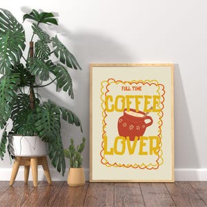 Coffee Lover Print Coffee Wall Art Poster Mexican Kitchen Decor Kitchen Wall Arte Coffee Bar Poster Printable Kitchen Wall Arte Coffee Bar