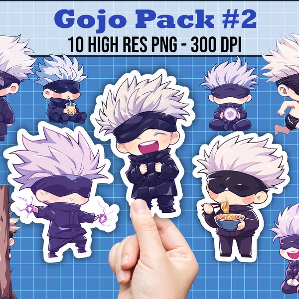 Chibi G.ojo Clipart Bundle #2, Cute Anime Png Pack