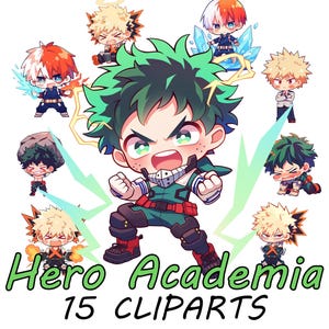 Held Anime Png Bundle | Süßes Anime Clipart Pack