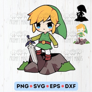 Légende de Zelda Lien SVG | Joli lien en couches SVG pour Cricut
