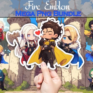 Fire Emblem Mega Png Bundle, Fe3h Dimitri, Claude, Edelgard Clipart Bundle