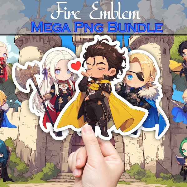 Fire Emblem Mega Png Bundle, Fe3h Dimitri, Claude, Edelgard Clipart Bundle