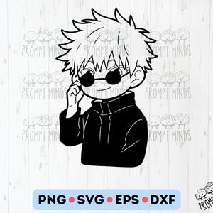 Cute Gojo SVG | Anime Svg Png