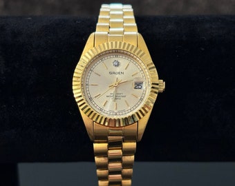 Vintage Gruen Gold-Toned Women's Watch