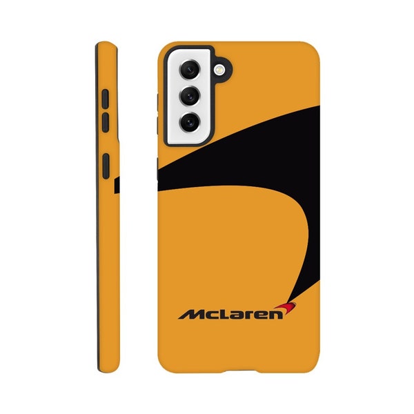 Orange McLaren Tough case for iPhone and Samsung models