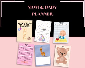 Newborn Baby Tracker Bundle: Feeding, Sleeping, Diaper Log (Printable PDF Organizer)