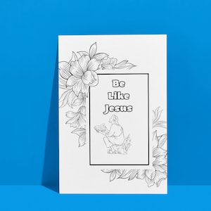 Be Like Jesus Coloring Page: Inspirational Church Activity (Digital Download