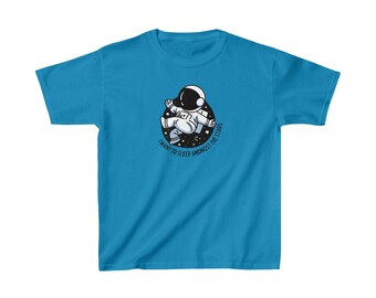 I want to sleep amongst the stars graphic print T-shirt for kids