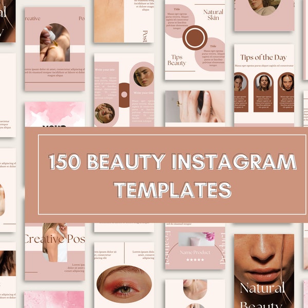 Instagram Story Templates for Skincare | Luxury Beauty Instagram Templates | Esthetician Story Covers | Canva Editable