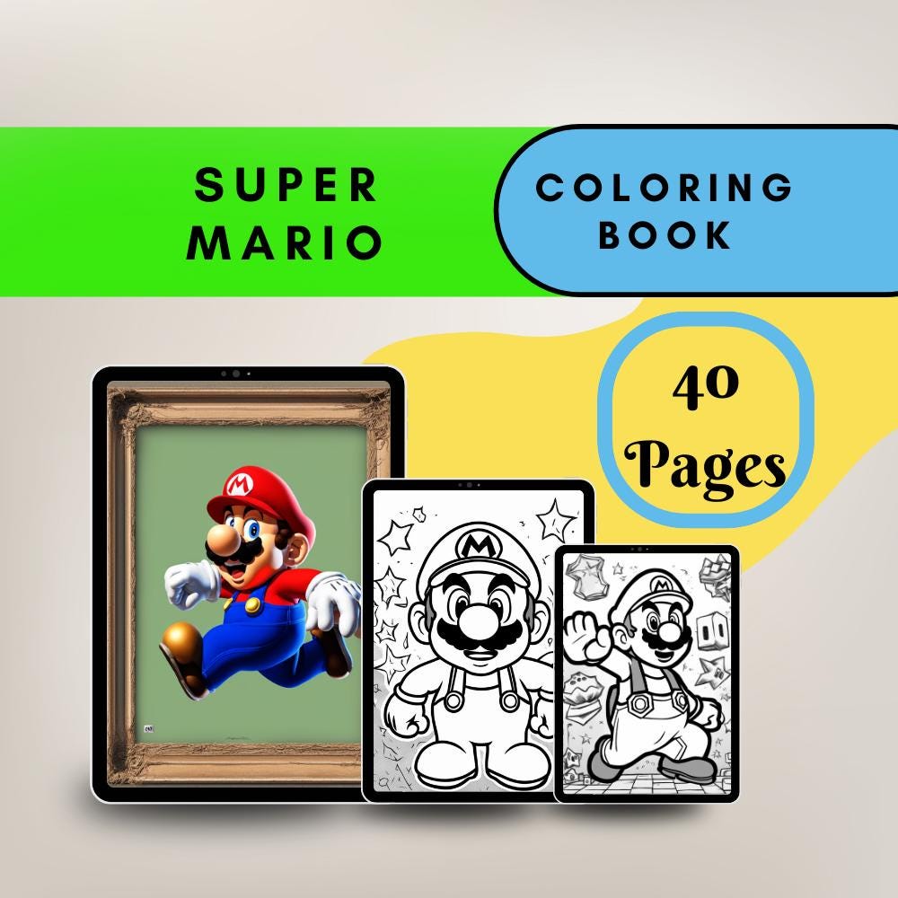 40 SUPER MARIO Coloring Pages / Printable Coloring Pages for Kid