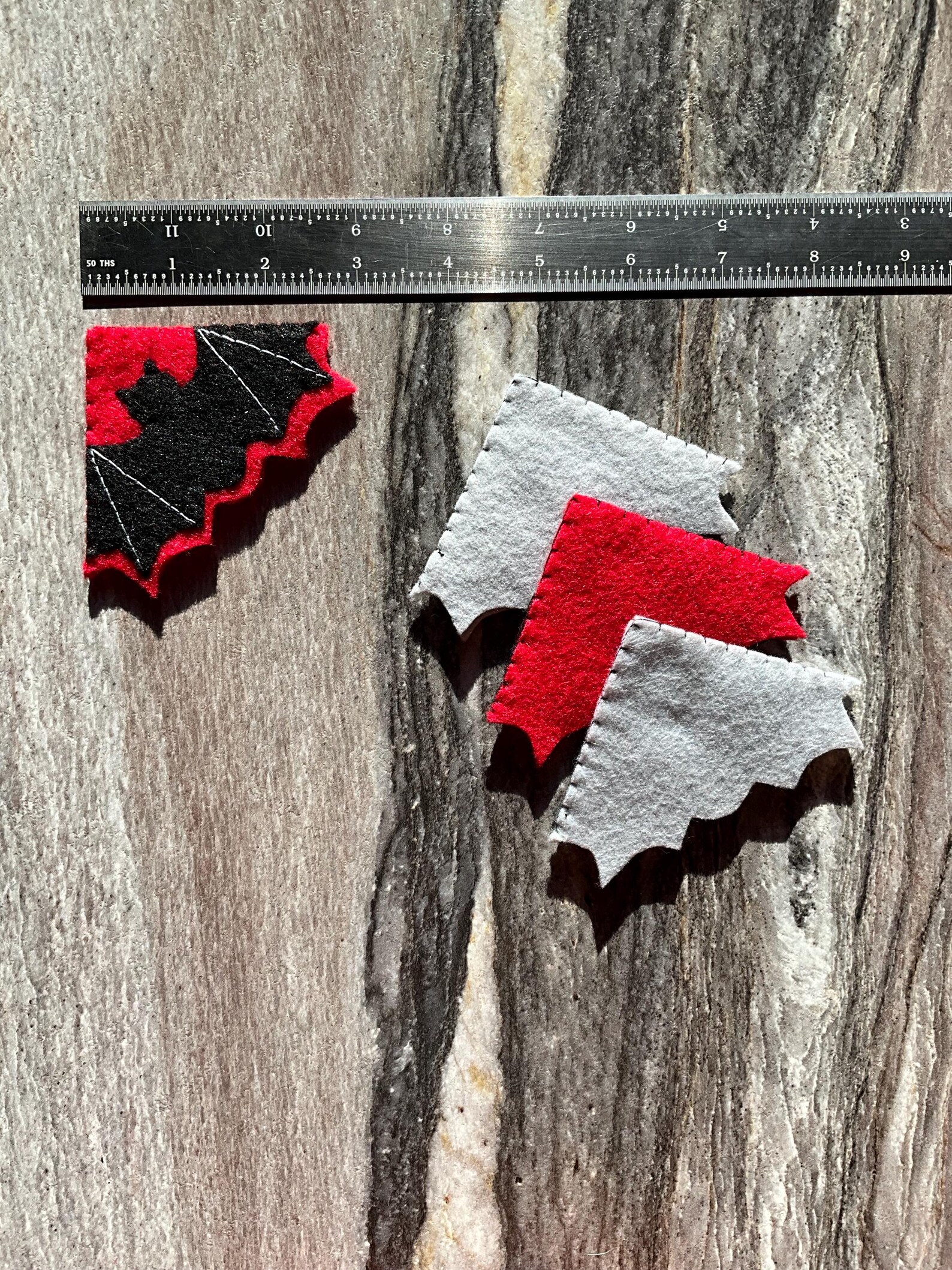 Felt Embroidery Bat Corner Bookmark: Halloween Page Saver - Etsy