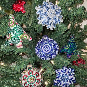 Bucilla Felt Mandala Christmas Ornament, Felt Christmas Ornament, Felt Holiday Ornament, Christmas Ornament