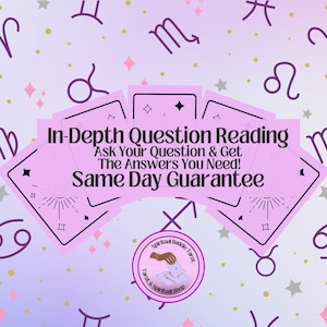 Vertiefte Tarot-Frage | In-Tiefe Card Pull | Same Day Garantie