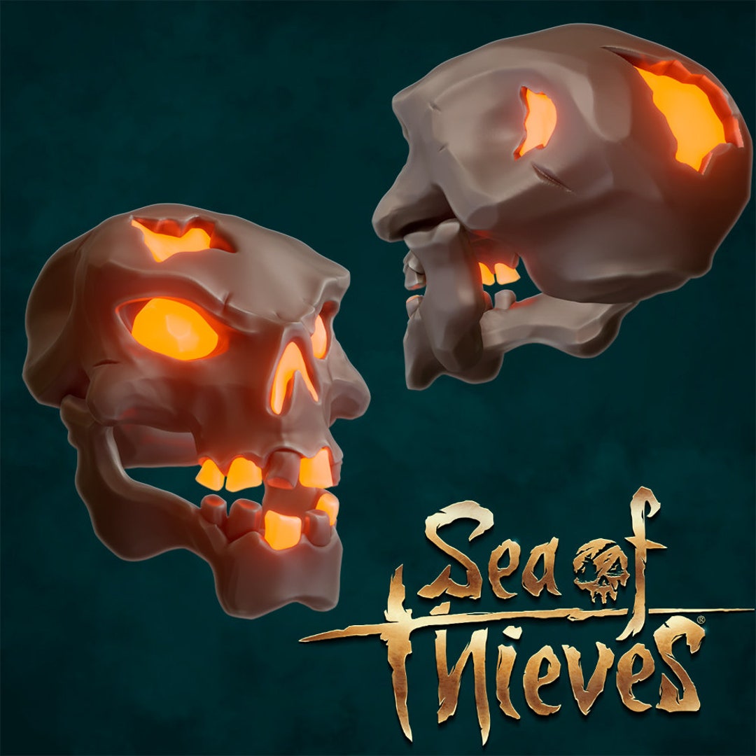 Sea of Thieves Ashen Wind Skull STL Etsy UK