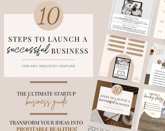 The Ultimate Business Guide and Workbook, Ten Steps To Launch A Business, How To Start A Small Business, Tips and Tricks For Entrepreneurs