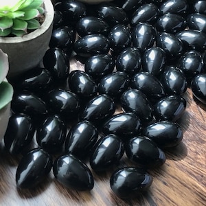 Yoni Egg, Obsidian Egg, Yoni Eggs, Back Obsidian Egg
