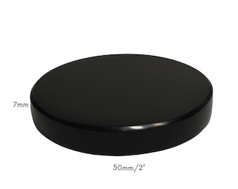 Espejo de adivinación de obsidiana negra: cuarzo cristalino natural (50 mm)