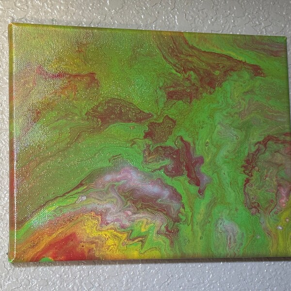 Acrylic Pour Paintings Etsy
