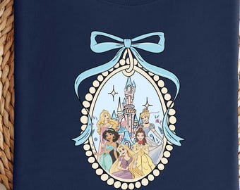 Disney Magical Castle with Coquette Bow Sweatshirt,Disney Castle,Princess Castle,Magical Shirt,Disney Girl Trip,Disneyworld Family,Kids Tee