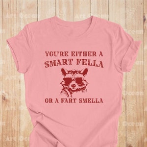 Are You A Smart Fella Or Fart Smella? Meme Hoodie, Trash Panda Sweatshirt, Funny Cartoon Shirt, Cartoon Meme, Weird Sweatshirt