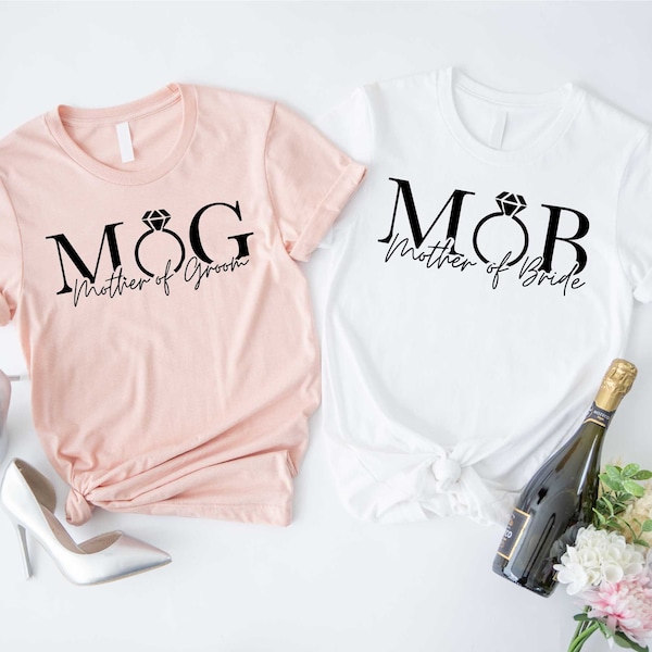 Mother of the Bride-Groom Shirt, Mother of the Bride and Groom Shirts, Matching Mom Shirts, Mom Wedding Shirt, Gift for Mom, Bride Team