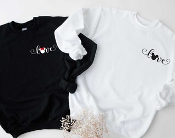 Pocket Disney Love Sweatshirt, Mickey Ears Shirt, Disneyland Shirt, Disney World Shirt, Disney Trip Sweatshirt, Disney Family Vacation Tee